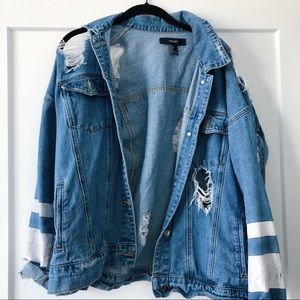 Forever 21 Distressed Denim Jacket